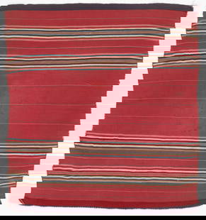 Pacasa Aymara Woman's Tari Mantilla, San Andres de Machaca, Dept. of La Paz, 19th C.: Pacasa Aymara Woman’s Tari Mantilla, San Andrés de Machaca, Dept. of La Paz, 19th CenturyAlpaca warp and weft with natural dyes, 2'8" x 2'11" (81 x 89 cm)The Inca prized the white alpaca herds of