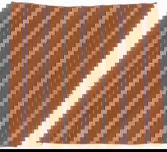 Escoma Aymara Woman's Ahuayo Mantle, Omasuyos, Dept. of La Paz, 19th C.: Escoma Aymara Woman’s Ahuayo Mantle, Omasuyos, Dept. of La Paz, 19th CenturyAlpaca warp and weft with natural dyes | 3'4" x 3'2" (102 x 97 cm)Woven by Aymara artisans in Escoma, this ahuayo mantle
