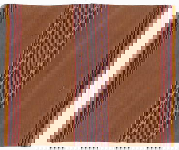Quechua Woman's Llcklla Mantle, Macha, Dept. of Potosi, c. 1970: Quechua Woman's Llcklla Mantle, Macha, Dept. of Potosi, c. 1970. Alpaca wool. A woman's daily use mantle sometimes reserved for festival use only. Size: 3'5'' x 2'9'' (104 x 84 cm).