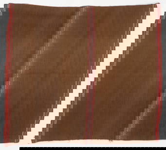 Aymara Ahuayo, Pampa Aullagas, Dept. of Oruro, c. 1900: Aymara Ahuayo, Pampa Aullagas, Dept. of Oruro, c. 1900. A very fine example of the minimalist textiles woven in this Lake Poopo market town, the birthplace of the former President Evo Morales. The
