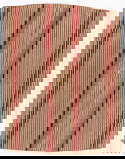 Aymara Man's Festival Poncho, Dept. of La Paz, c. 1950: Aymara Man's Festival Poncho, Dept. of La Paz, c. 1950. Man’s festival poncho with abundant striping and evil eye ribete. Ex Duff collection, Florida. Size: 4'1'' x 5'2'' (124 x 157 cm)