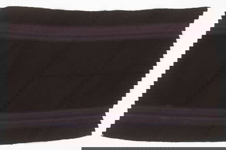 Lupaca Phullu Headcloth, S.E. Lake Titicaca Region, 19th C.: Lupaca Phullu Headcloth, Southeastern Lake Titicaca Region, 19th C. Wool. This somber, single-panel phullu headcloth is a rare surviving example of Lupaca cultural textiles still in ceremonial use