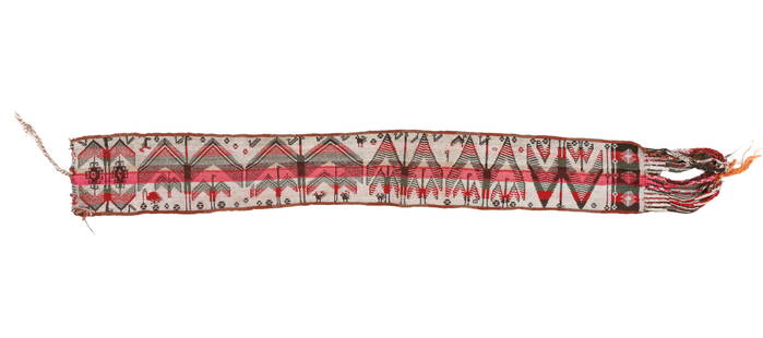 Quechua Chumpi Ceremonial Belt, Sacaca, Dept. of Potosi, 20th C.: Quechua Chumpi Ceremonial Belt, Sacaca, Dept. of Potosi, 20th C. Sheep wool warp and weft. The Condor belt of the Northern Potosi Laymi Tribe is unique and rare. The Andean condor is a South American