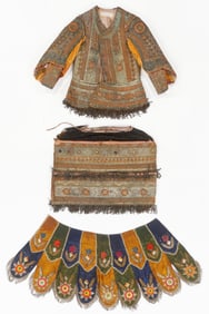 South American Metal Thread Embroidered Dance Costume, Late 19th/Early 20th C.