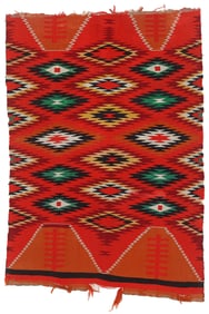 Navajo Germantown Weaving, 1890-1910, 2'9'' x 3'10''