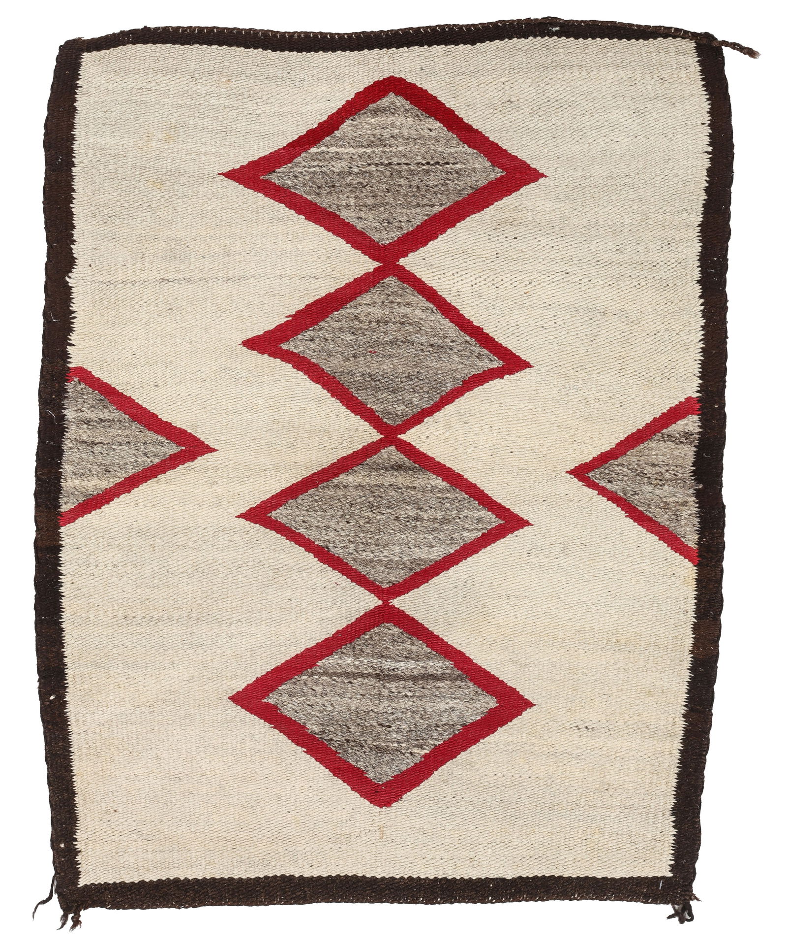 Navajo Transitional Period Rug, 1910, 2'2'' x 2'11'' (1 of 4)