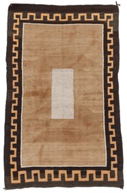 Navajo Double Saddle Blanket, 1930-1940, 2'7'' x 4'2''
