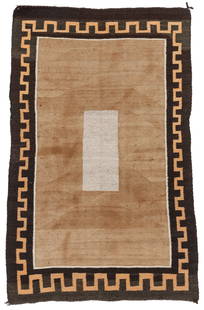 Navajo Double Saddle Blanket, 1930-1940, 2'7'' x 4'2'': Navajo Double Saddle Blanket, 1930-1940, 2'7'' x 4'2'' (79 x 127 cm). Weight: 7lbs. Wool.