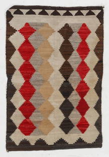 Navajo Rug, Early 20th C., 2'9'' x 3'11'': Navajo Rug, Early 20th C., 2'9'' x 3'11'' (84 x 119 cm). Weight: . Wool.