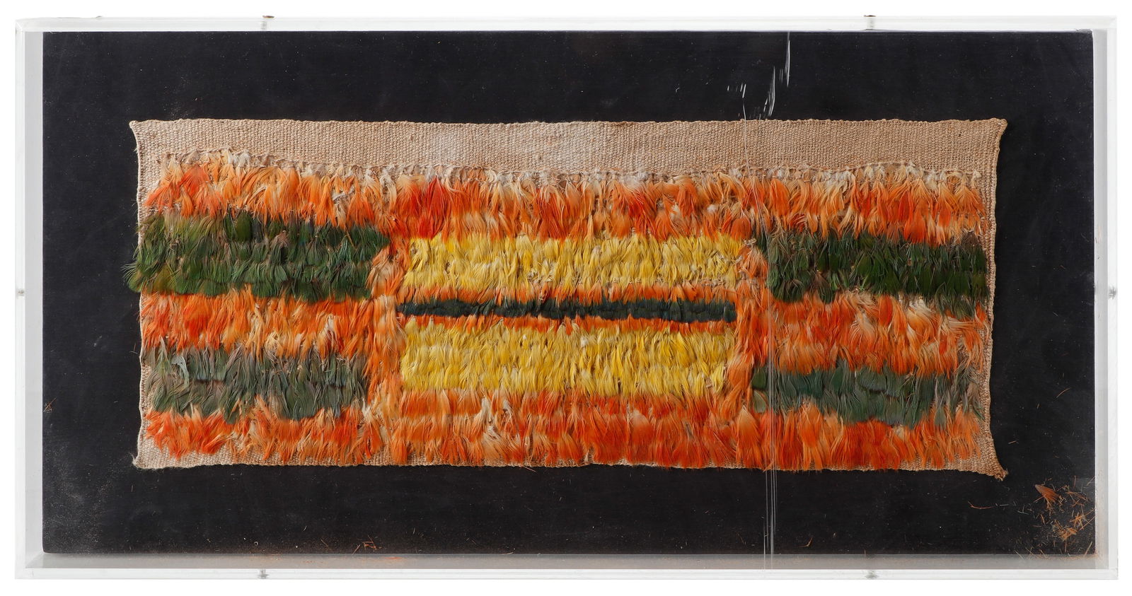 Pre-Columbian Nazca Feather Pechera Panel (1 of 3)