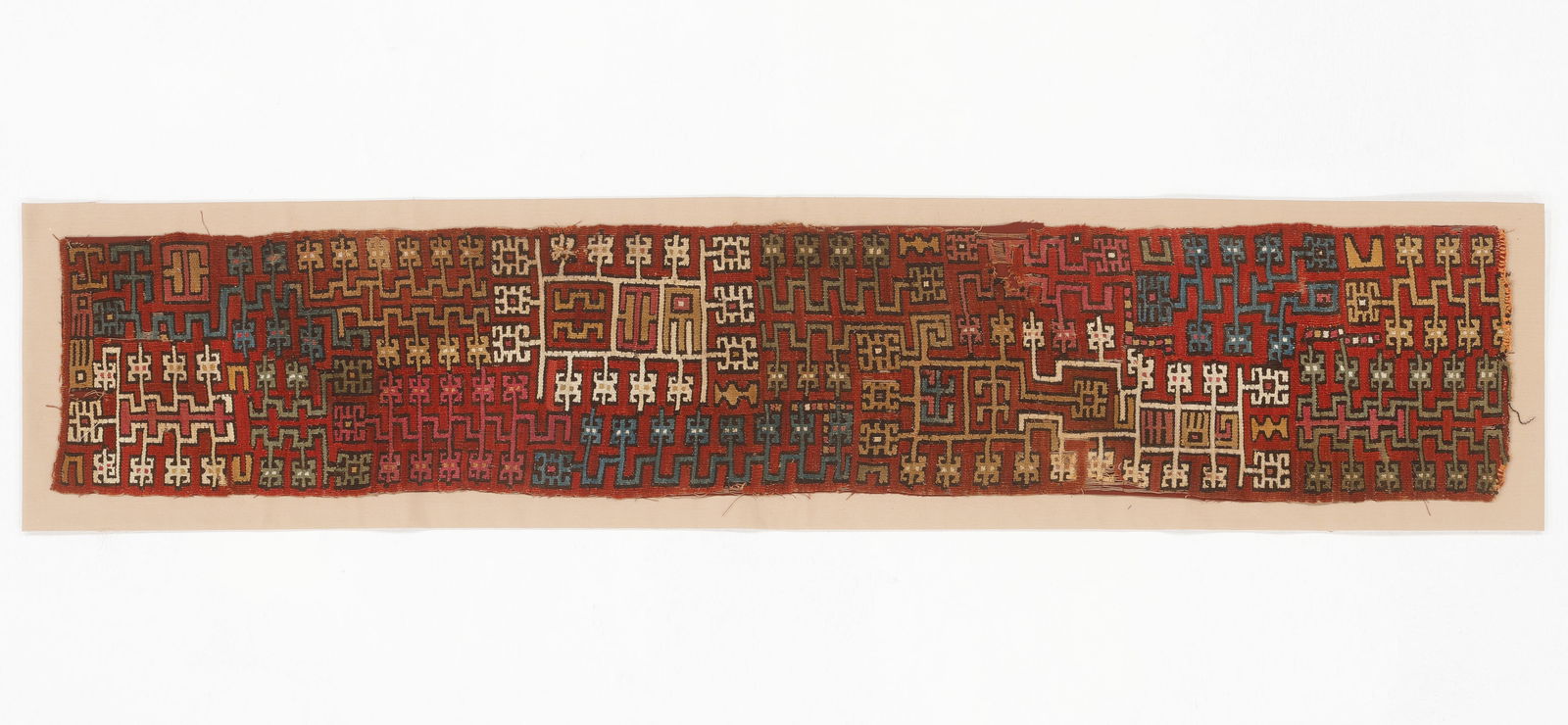 Mantle Border Fragment, Nazca Valley, South Coast, c. 400-600 CE (1 of 3)