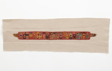 Wari Culture Headband Panel, Central Coast, 600-900 CE.