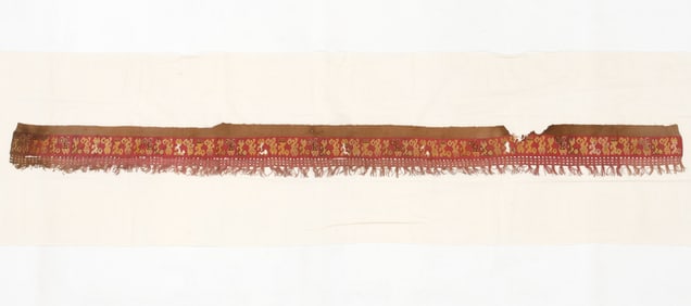 Chimu Culture Mantle Border, Central Coast, 1200-1550 AD