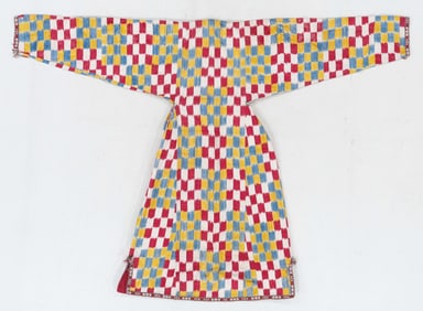 Central Asian Silk Ikat Chapan Robe, Late 19th C.