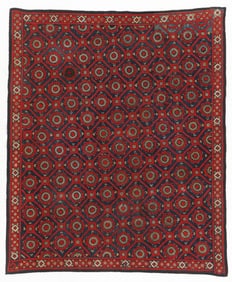 Armenian Marash Embroidery Textile, 19th C., 4'3'' x 5'0''