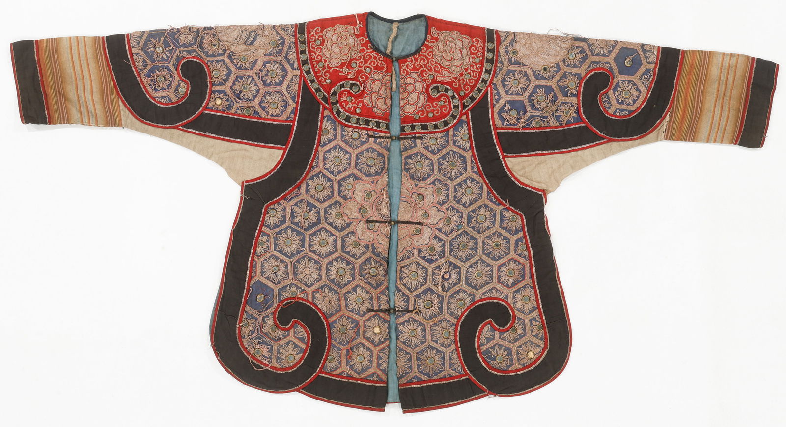 Chinese Miao Festival Coat with Mirror Work, Early 20th C. (1 of 3)