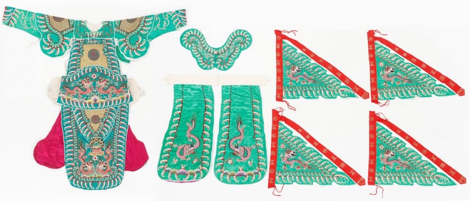 Chinese Opera Wu Sheng Warrior Robe, Mid 20th C.