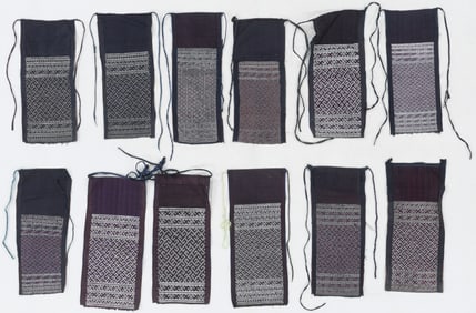 Miao Metal Embroidered Festival Aprons (12), Jianhe Region, Guizhou, China