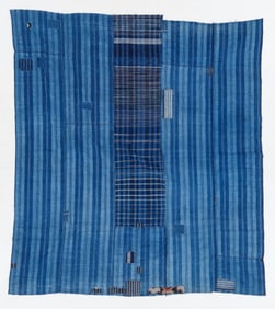 Japanese Indigo Dyed Boro Patchwork Textile