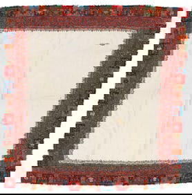 Kashmir Paisley Wool Shawl with Cream Field, India, 19th C.