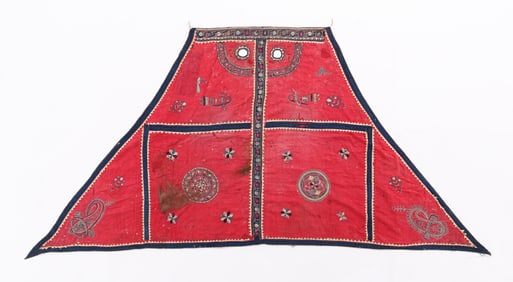 Embroidered Animal Decoration Festival Textile, India, Early-Mid 20th C.