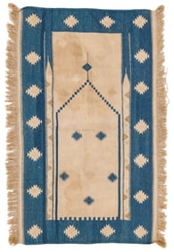 Dhurrie Prayer Rug, India, Early 20th C., 2'1'' x 3'8''