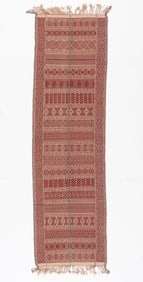 Chin Woven Cotton Shawl Textile, Myanmar