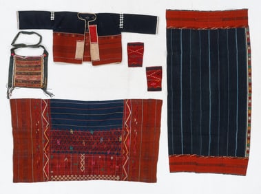 Kachin Tribal Costume Textiles, Burma, 20th C.