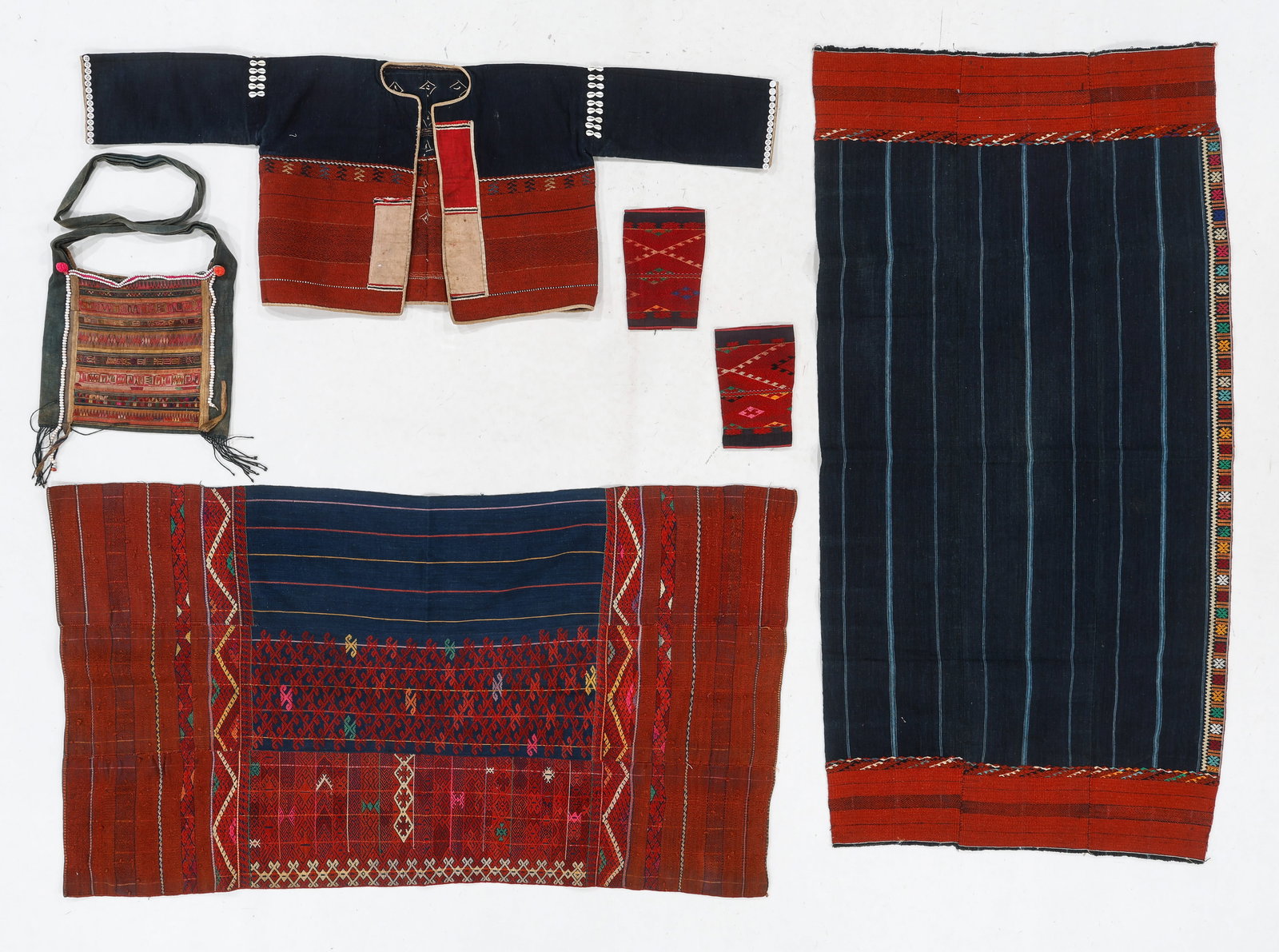 Kachin Tribal Costume Textiles, Burma, 20th C. (1 of 3)
