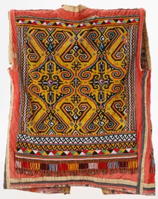 Antique Kayan Dayak Beaded Ceremonial Jacket, Kalimantan, Indonesia