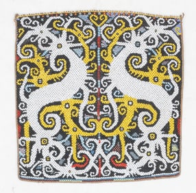 Dayak Beaded Baby Carrier Panel, Borneo, Indonesia