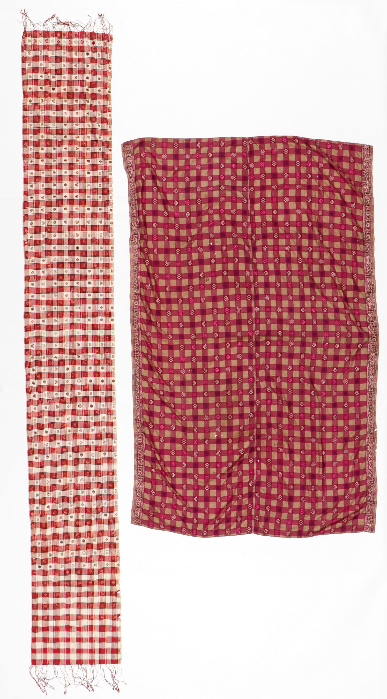 Balinese Poleng Silk Songket Textiles, Indonesia (1 of 5)