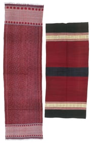 Javanese Ceremonial Sarong with Ikat Shoulder Textile, Indonesia