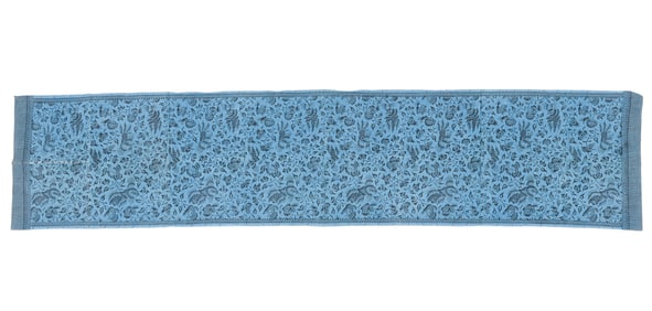 Tulis Batik Scarf with Bird and Leaf Motif, Java, Indonesia, Mid 20th C.