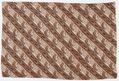 Garis Miring Motif Silk Batik Shawl, Java, Indonesia