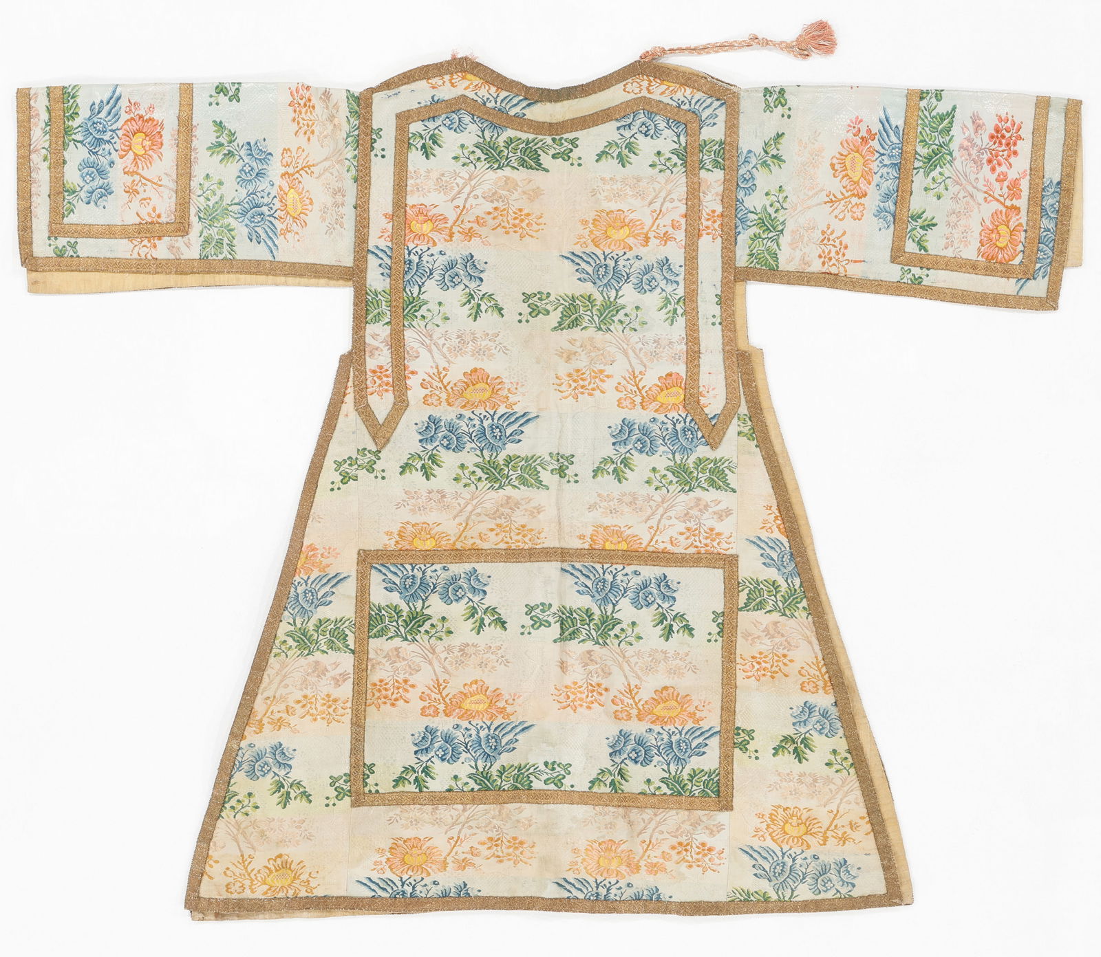 European Brocade Silk Liturgical Vestment, 18th C. (1 of 3)