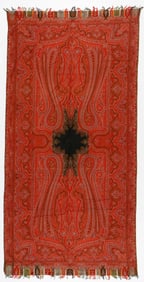 Antique Victorian Kashmir Style Paisley Shawl