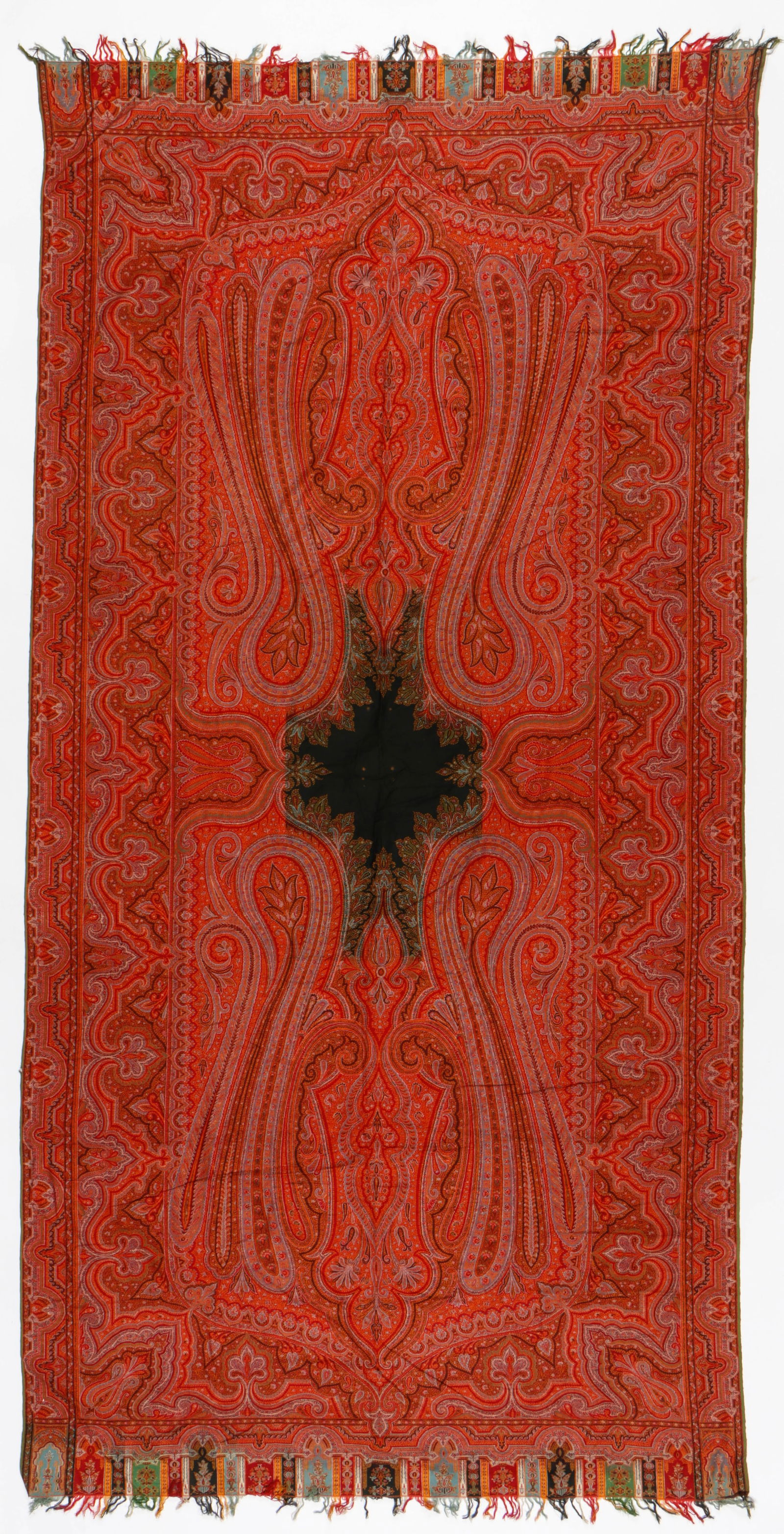 Antique Victorian Kashmir Style Paisley Shawl (1 of 4)