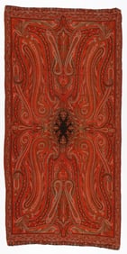 Antique Victorian Kashmir Style Paisley Shawl