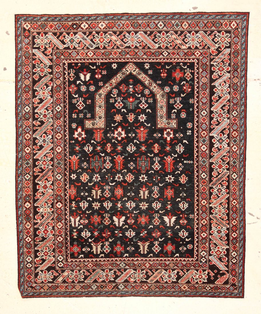 Modern Shirvan Prayer Rug: 4'3" x 6'2" (129 x 187 cm): Modern Shirvan Prayer Rug, Turkey, excellent color and condition. Size: 4'3" x 6'2" (129 x 187 cm). Provenance: Jane Steinsnyder.