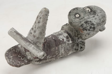 Bill Stewart (American, 1941-2020) Art Pottery Sculpture "Infant," 1996