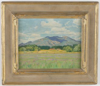 Ernest Martin Hennings (American, 1886-1956) Landscape, 7.5" x 9.5"