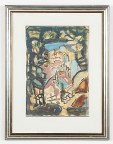 Mordechai Levanon (Israeli, 1901-1968) "Zefat"
