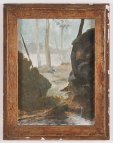Francis C. Tucker (1932-2012) "Self Portrait in Landscape", 1987