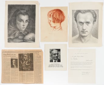 Julius Bloch (American, 1888-1966) Art And Ephemera