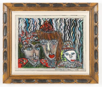 Anne Grgich (American) Self-taught, Outsider, Folk Art