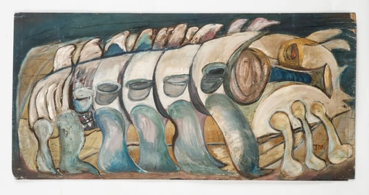 Jon Serl (American/California, 1894-1993) 18" x 37"