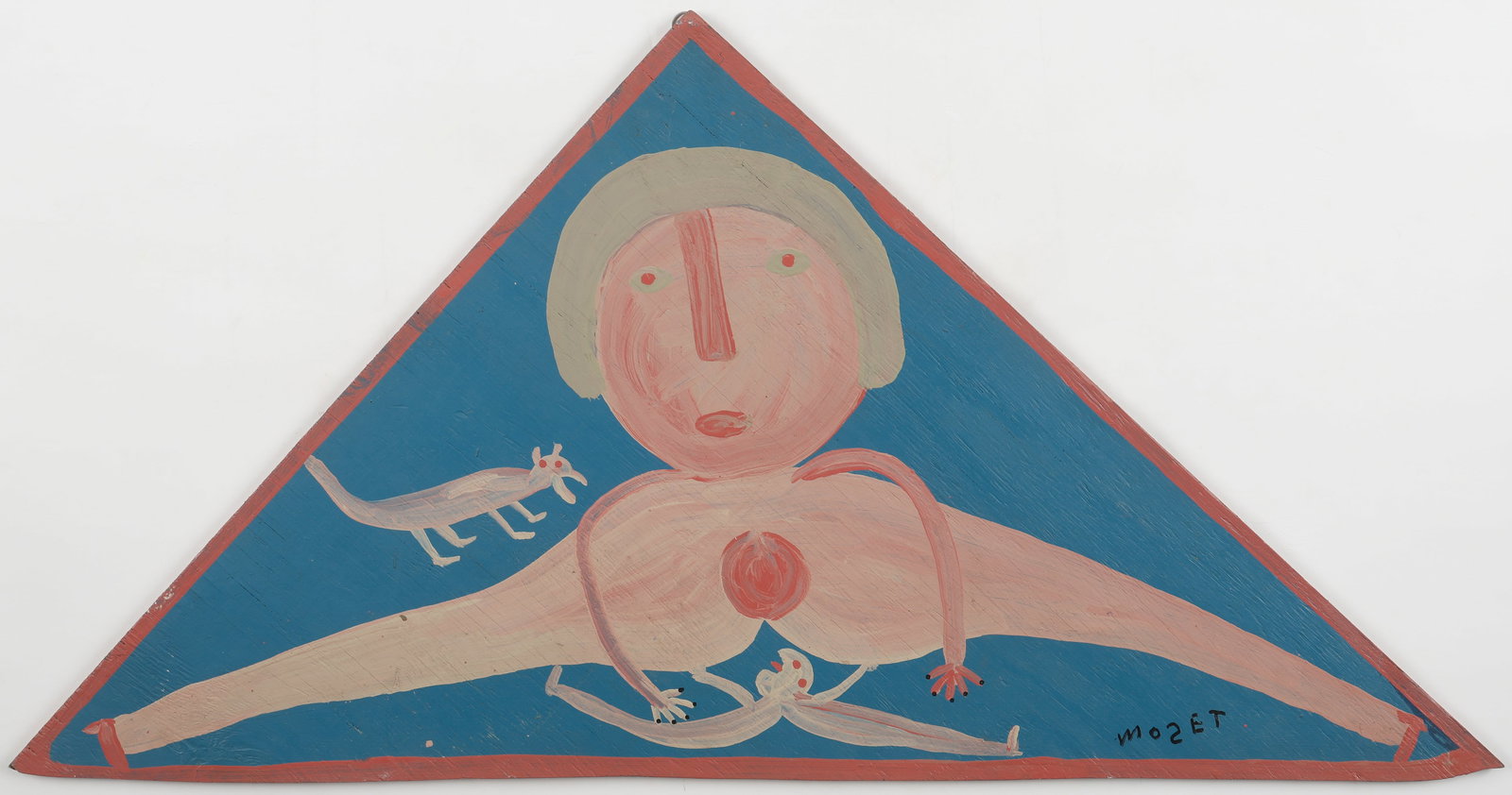 Mose Tolliver (American, 1925-2006) Painting, 22" x 43" (1 of 4)