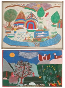 Floretta Warfel (American, 1919-1993) 2 Works