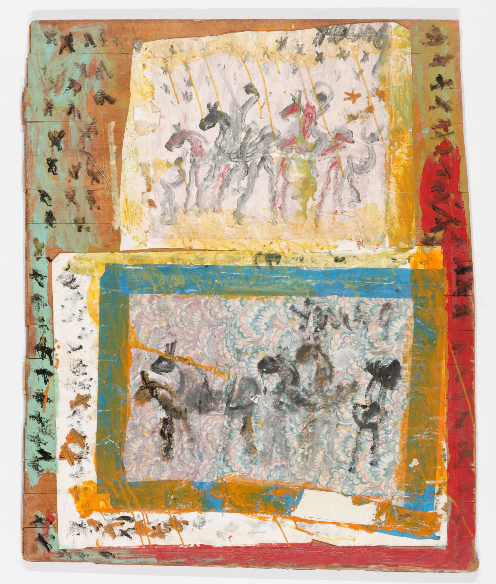 Purvis Young (American, 1943-2010) 36" x 30" (1 of 3)